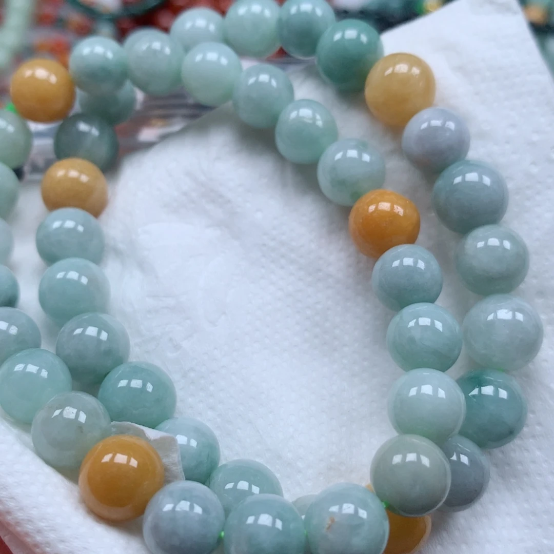 翡翠未镶嵌颈饰珠串