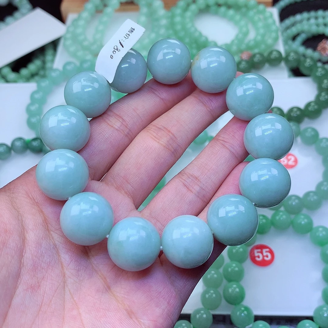 翡翠未镶嵌毛衣链卡18