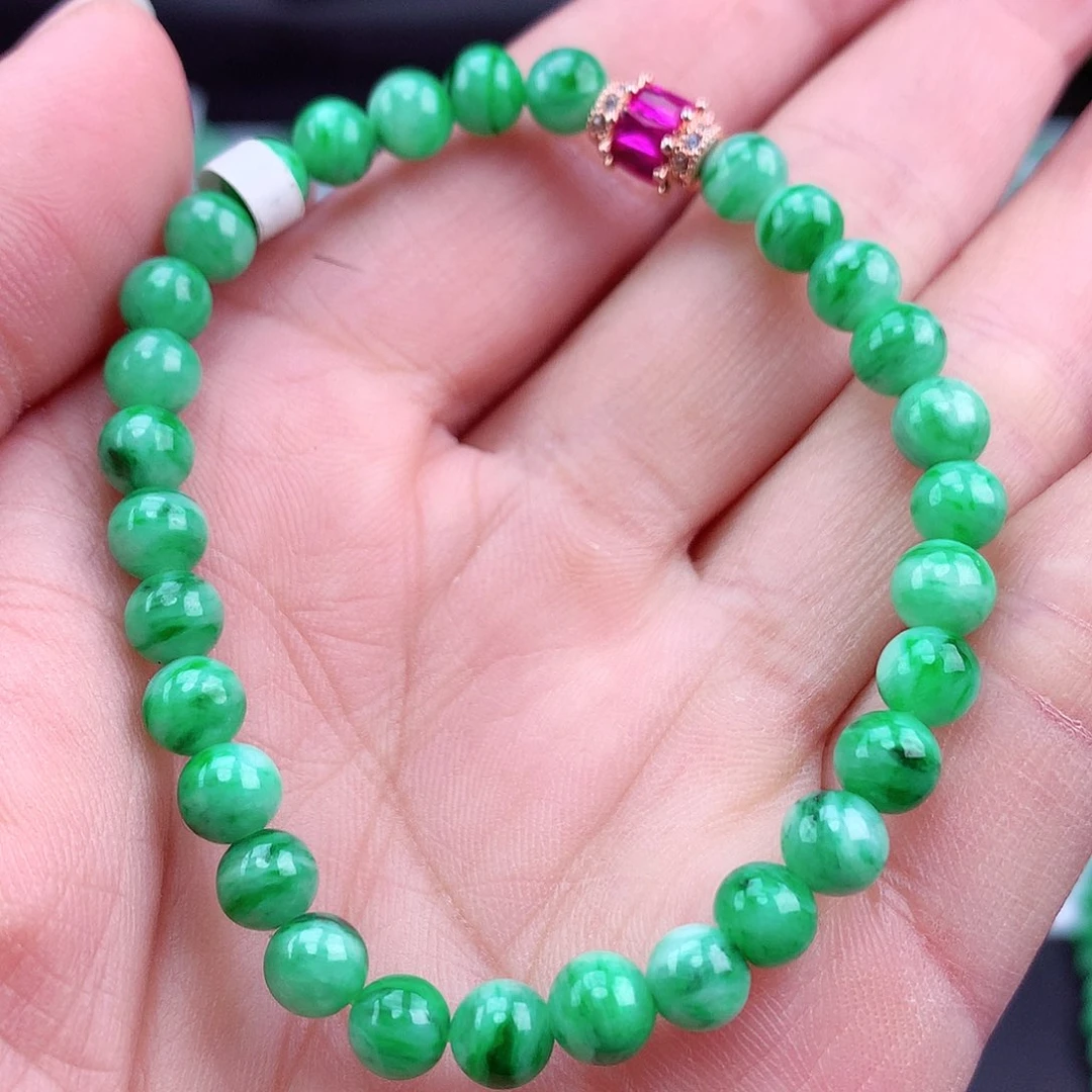 未镶嵌手链翡翠手串