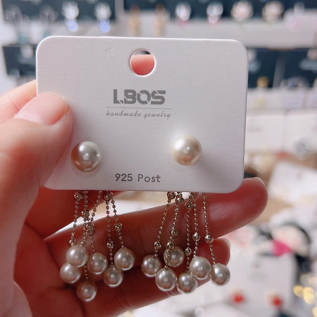 琉璃纯铜合金耳环的