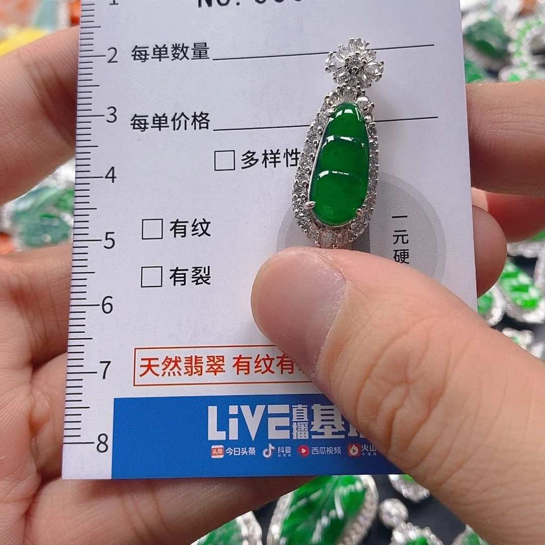 翡翠未镶嵌吊坠(不含链)