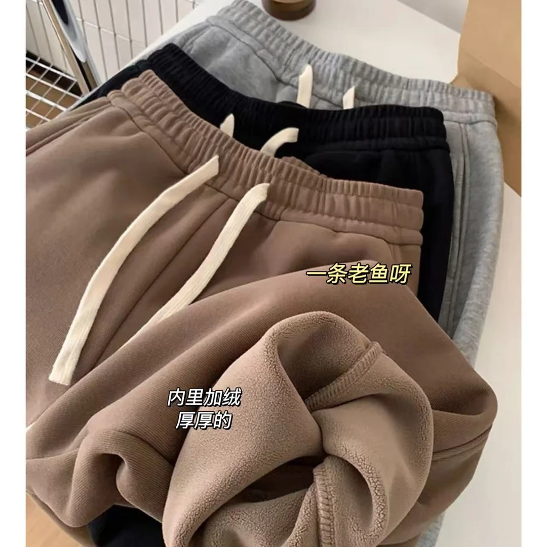 T NO退NO换 奥利绒加厚弯刀裤女 冬季加绒加厚休闲裤1491