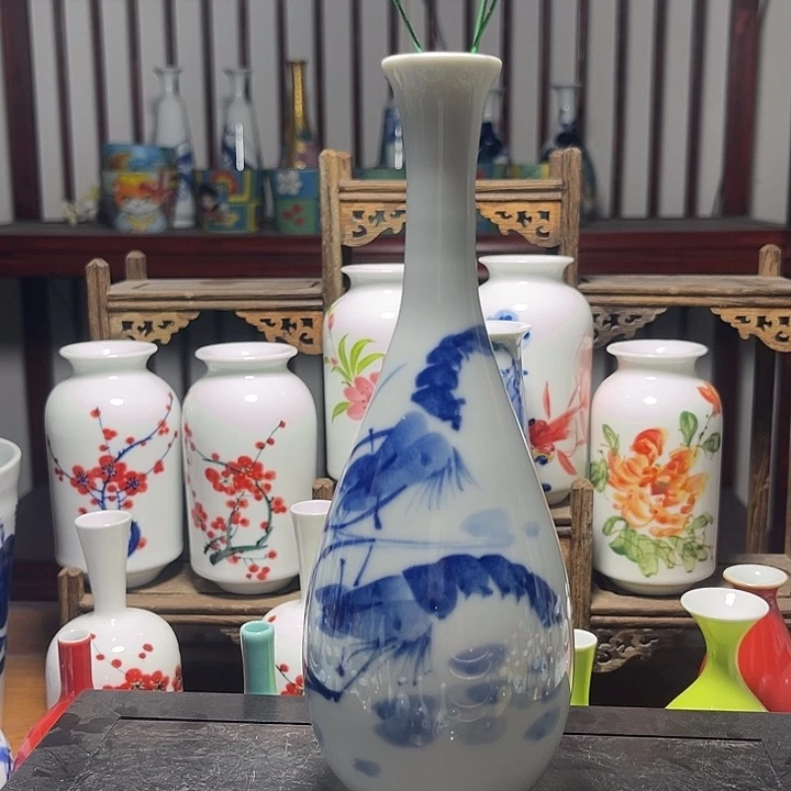 摆件陶景德镇陶瓷高19.5ck