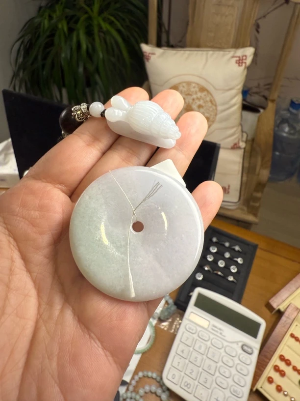 大平安扣玉佩男女通用毛衣链挂件