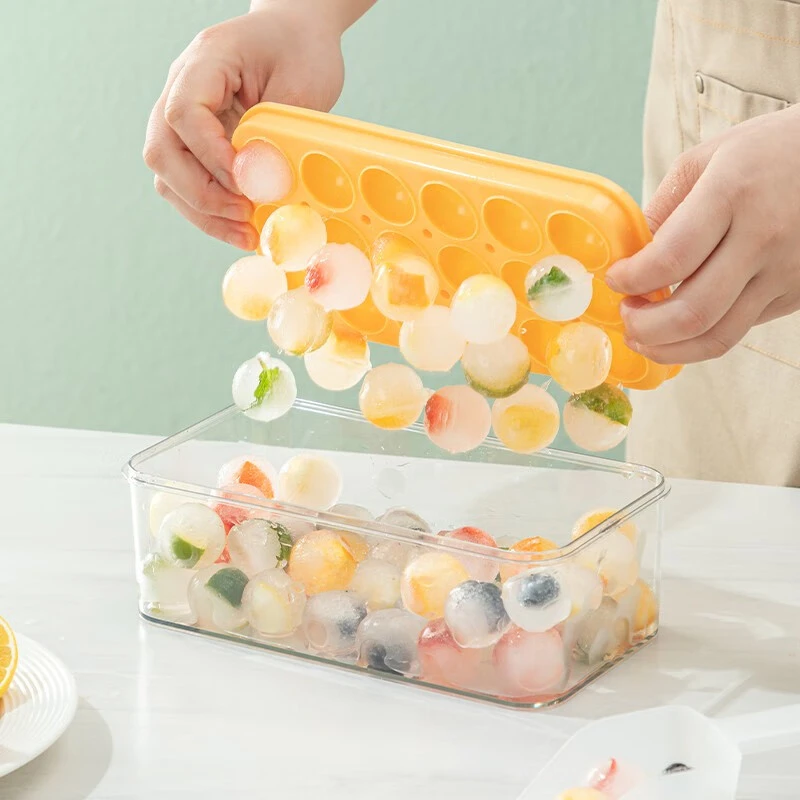 【Sungsa】冰块模具食品级冰格按压式储冰盒制冰家用冻冰球模具