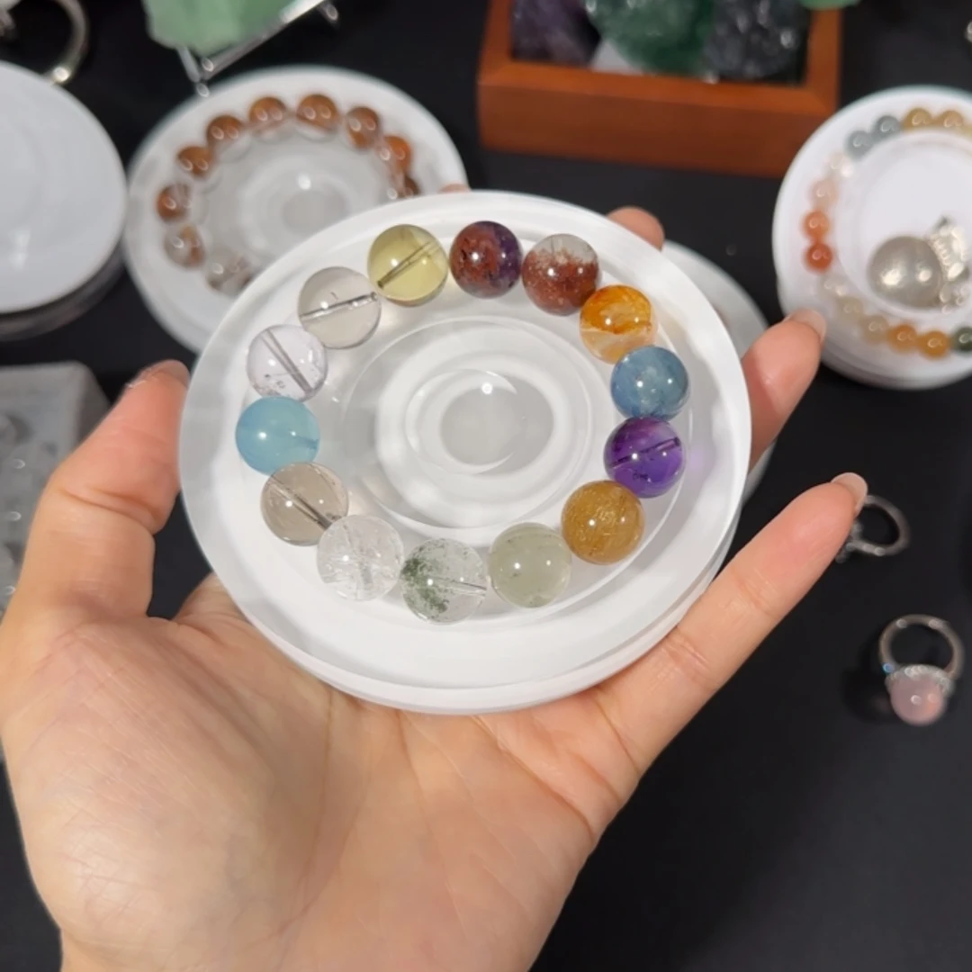 水晶消磁石200克左右银S925镶嵌吉**?