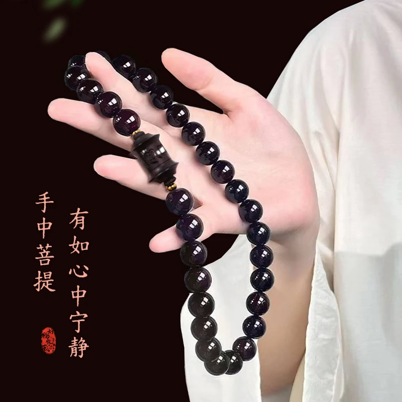 糖心风化老料菩提根手串男女盘玩菩提子古风手持文玩