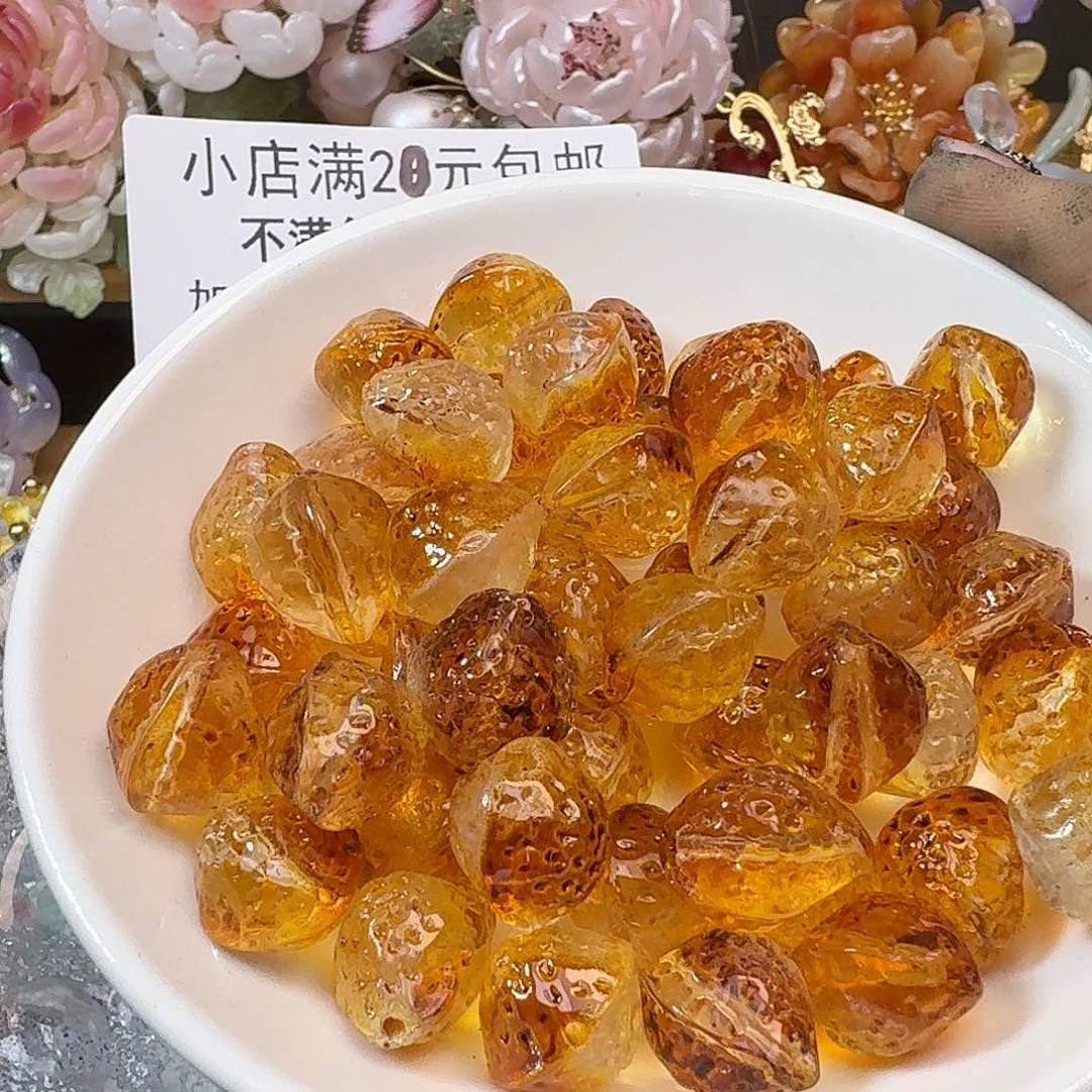 玻璃145号 通空草莓 五十个