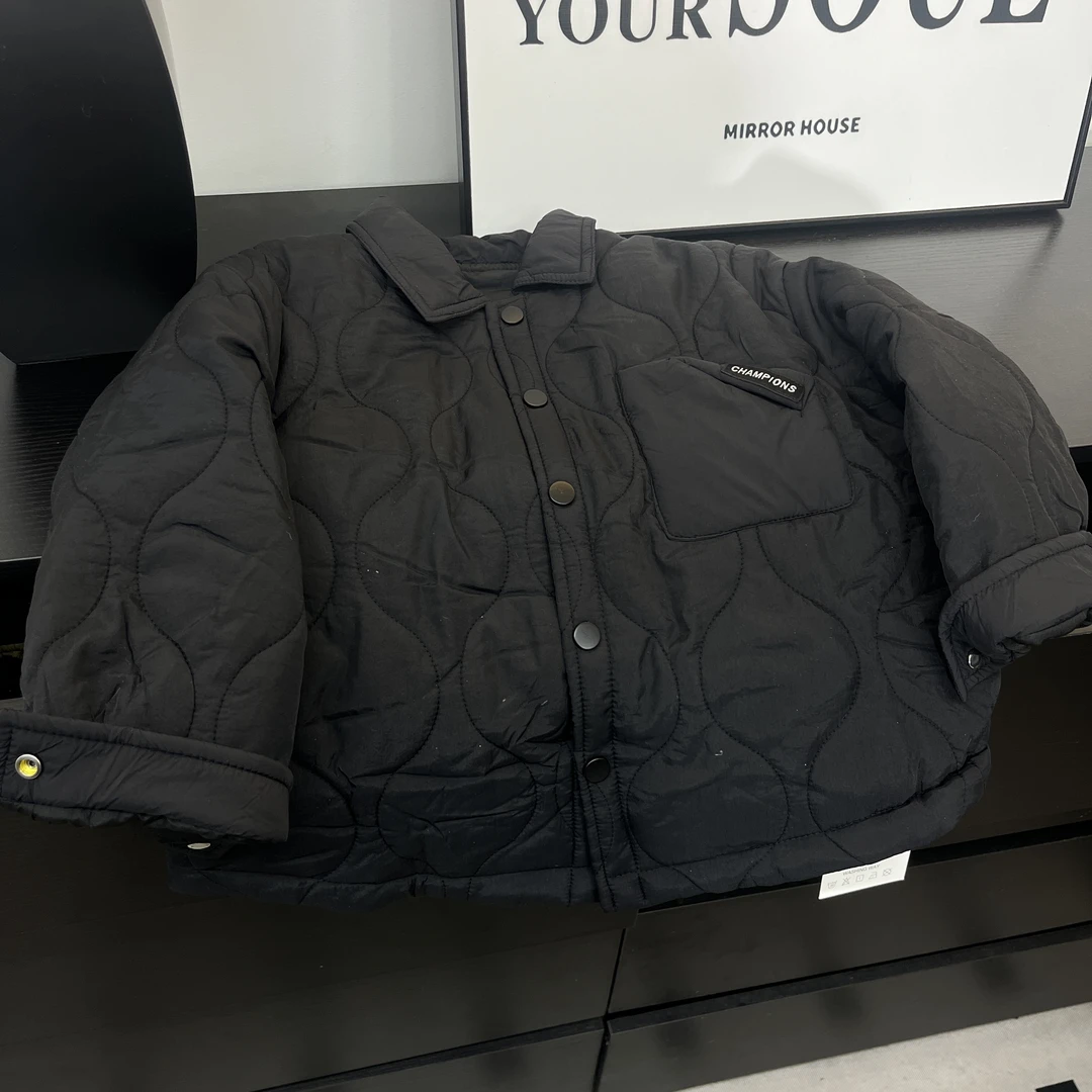 825   韩国男童夹棉儿童棉衣宝宝冬装加棉夹克潮棉服