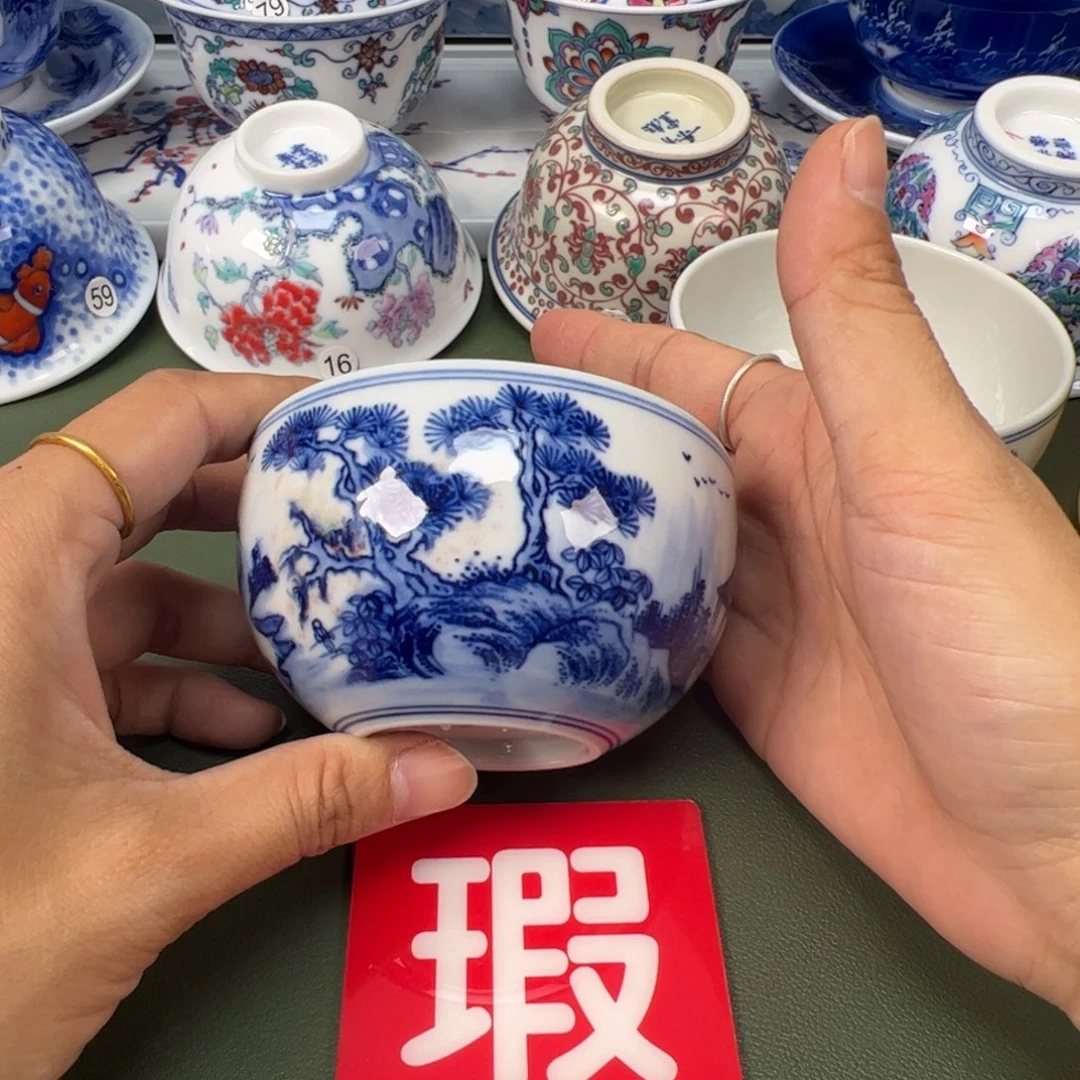 陶瓷景德镇纯手工纯手绘茶具木木10