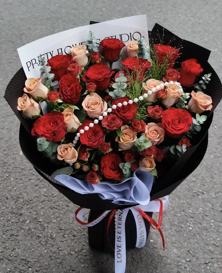 鲜花【高原红卡布】同地址一单顺丰或京东送货上门