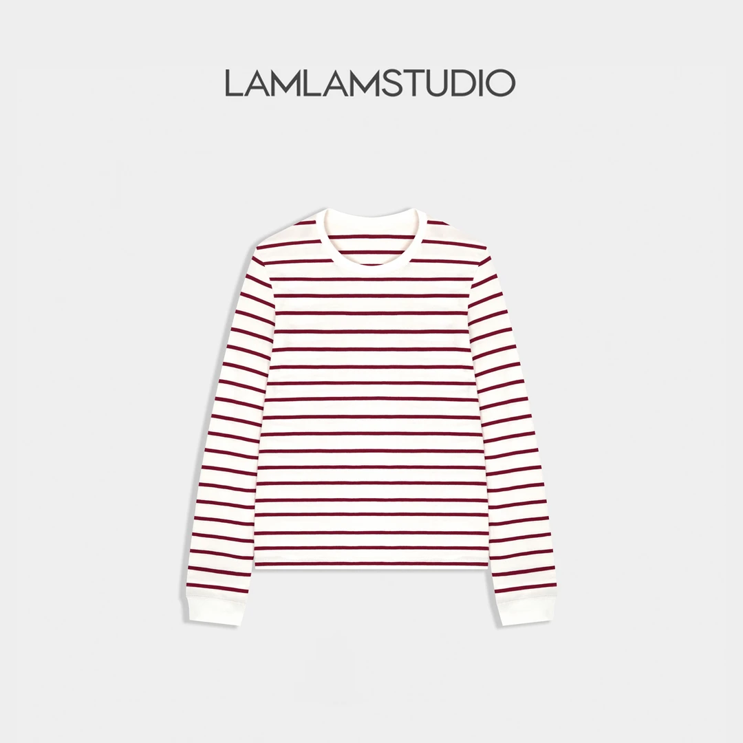 “条纹序曲 ”T恤长袖时尚休闲百搭经典 张一琳 L251042T
