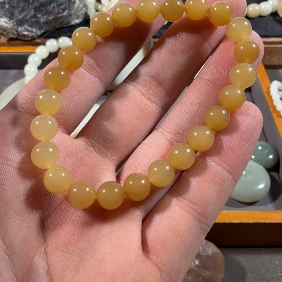 C***常手链未镶嵌和田玉（糖玉）