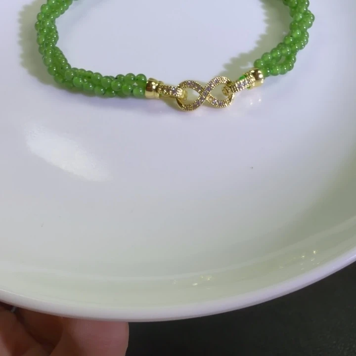 和田玉未镶嵌手链妞妞链卡3少黑辣绿