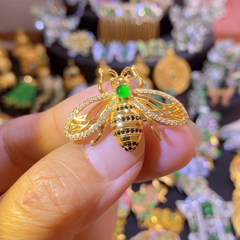 【闪购商品】银S925镶嵌挂件翡翠