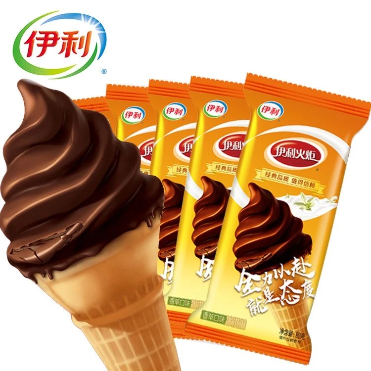 伊利火炬香草口味冰淇淋 74g雪糕同城配