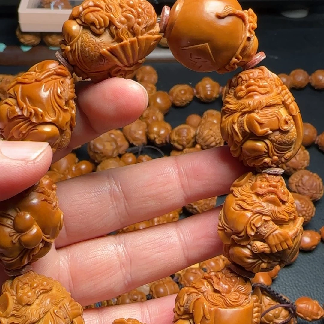 橄榄核手串/手链鱼2.4钟馗