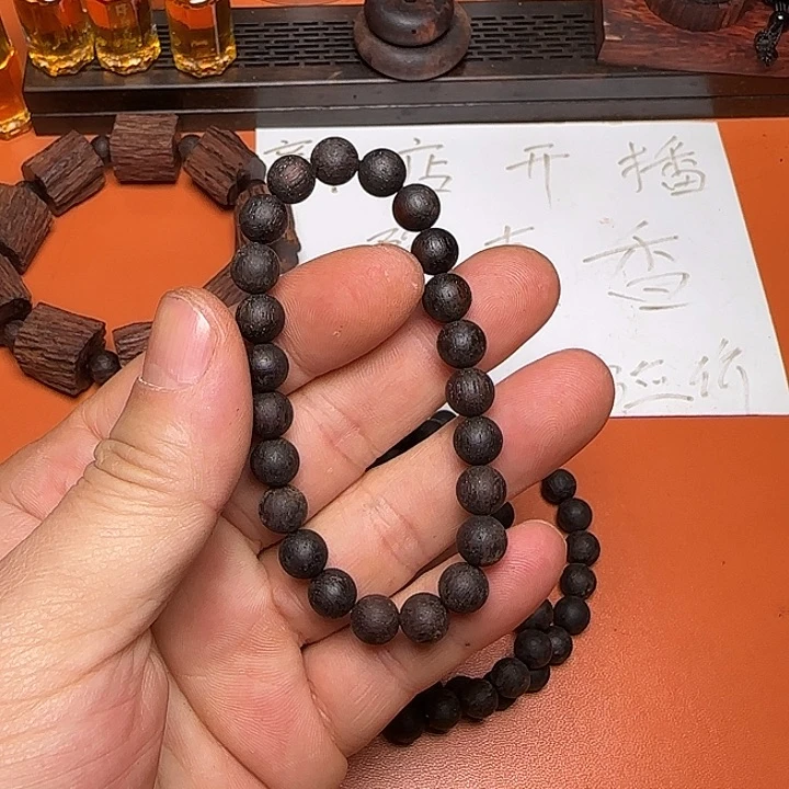 藤类降真香0.8圆珠单圈手串