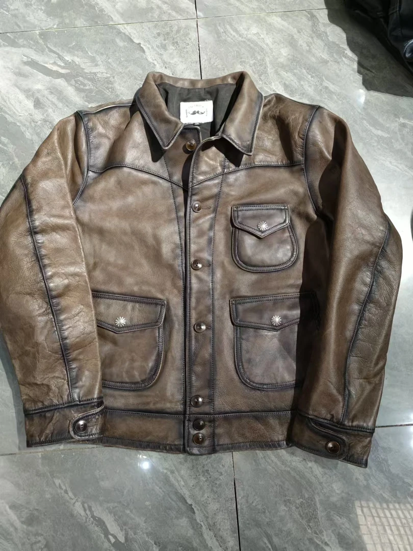 直播福利    棕色牛皮三兜