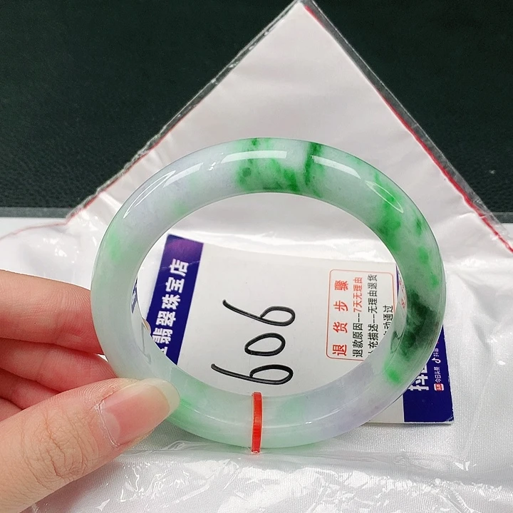 未镶嵌手镯翡翠罗*菜翡翠手镯