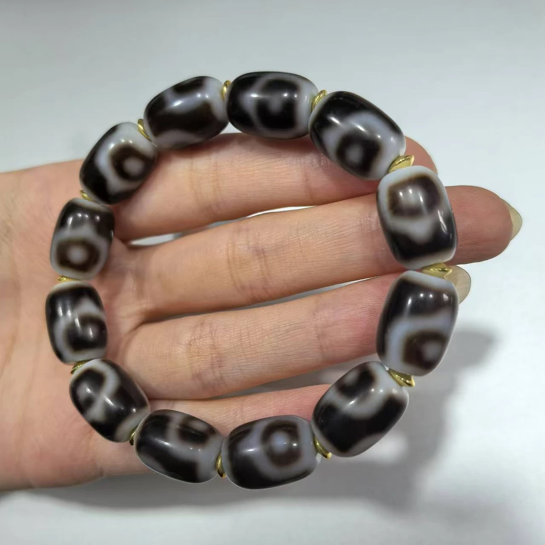 【曹美丽精选】 H08539-玛瑙diy单圈手串（法眼）-11mm-