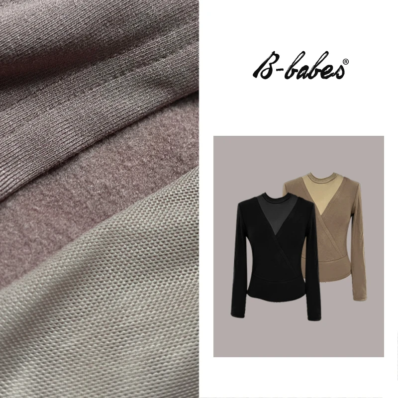 【内搭限定】纯欲风辣妹长袖微胖修身多穿拼接蕾丝挂脖上衣-倾