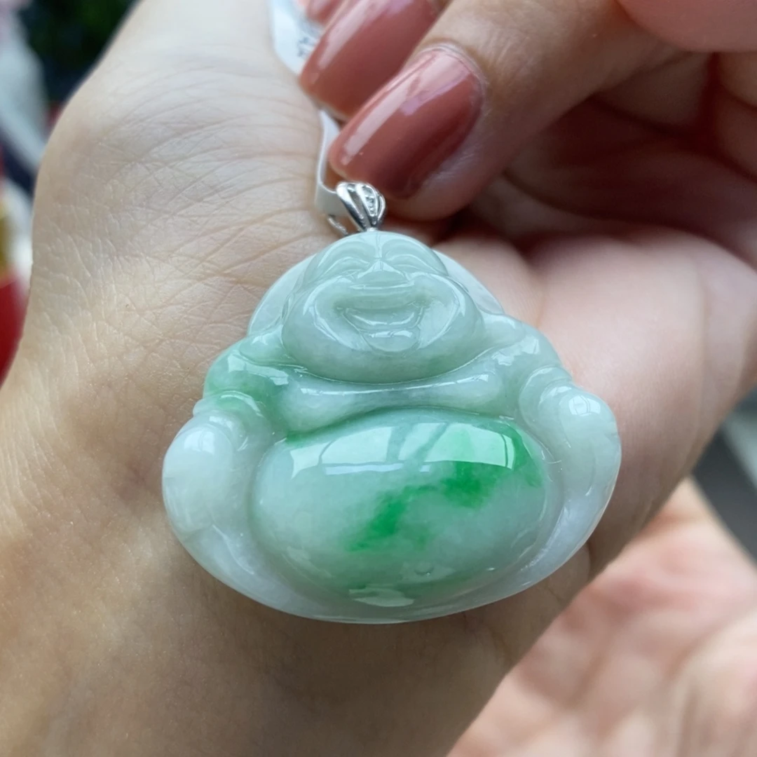 翡翠银S925镶嵌颈饰吊坠27
