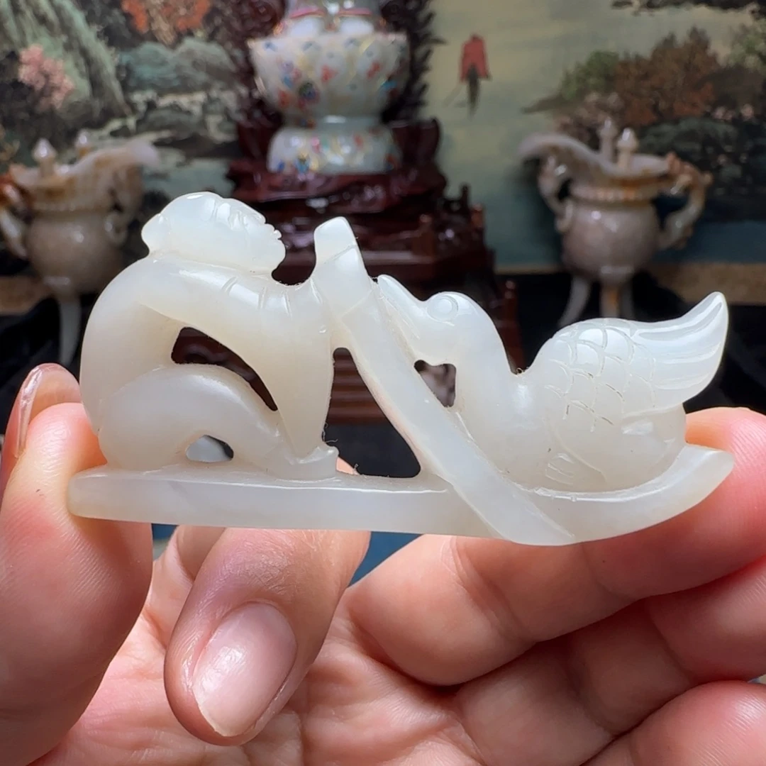 和田玉未镶嵌挂件