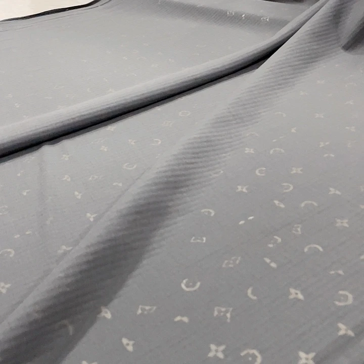麻灰绿丝麻一米布料