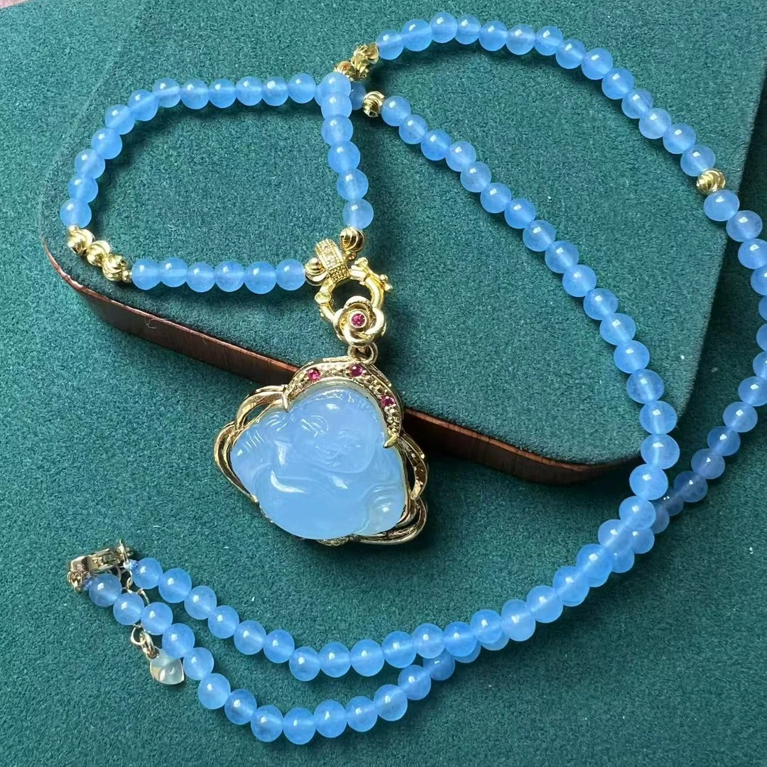 项链 项链 A1008天空蓝佛公项链