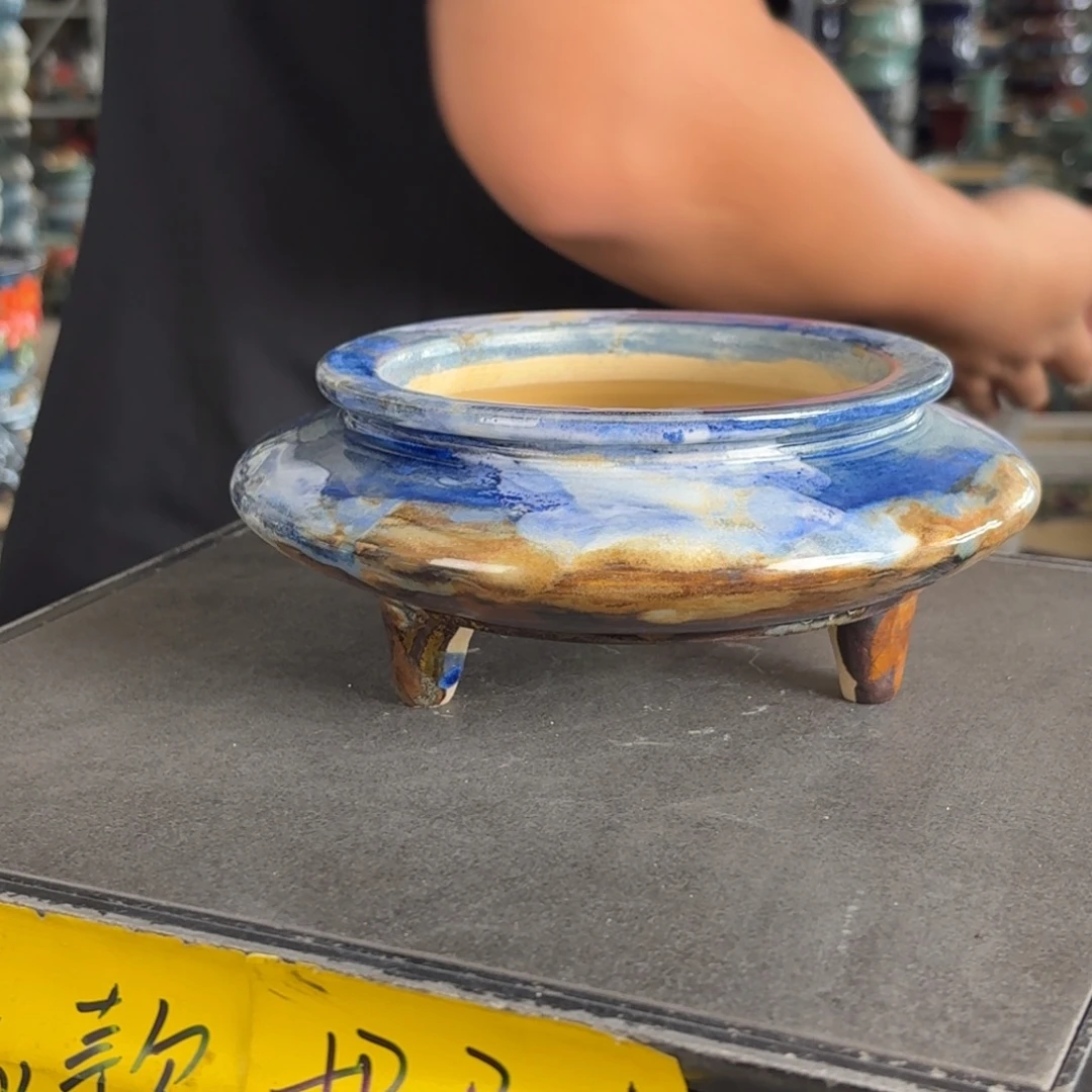 。一风堂石湾花盆 内12*4