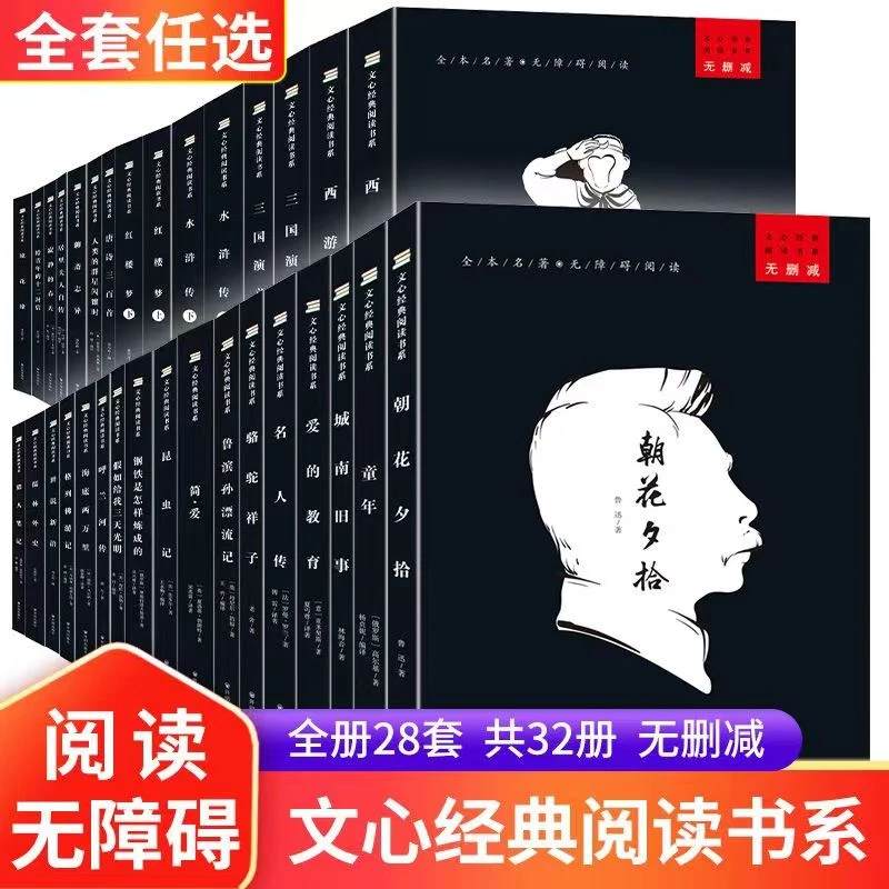 世界名著无障碍阅读文心经典阅读书系 全集无删减正版新书