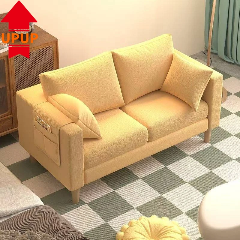 沙发小户型双人出租房北欧简约现代布艺客厅卧室公寓网红风小沙发