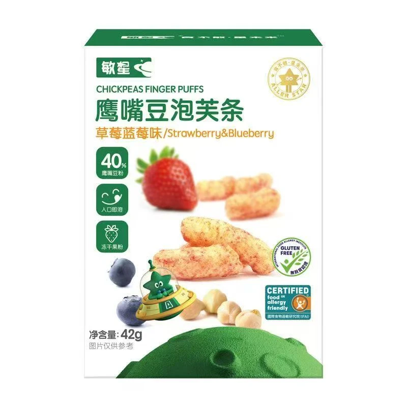 敏星鹰嘴豆泡芙条42克【效期到25.12月底】