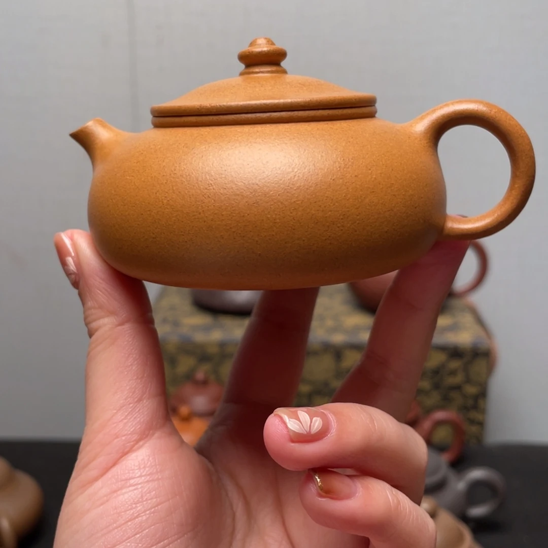 壶紫砂全手工寒江