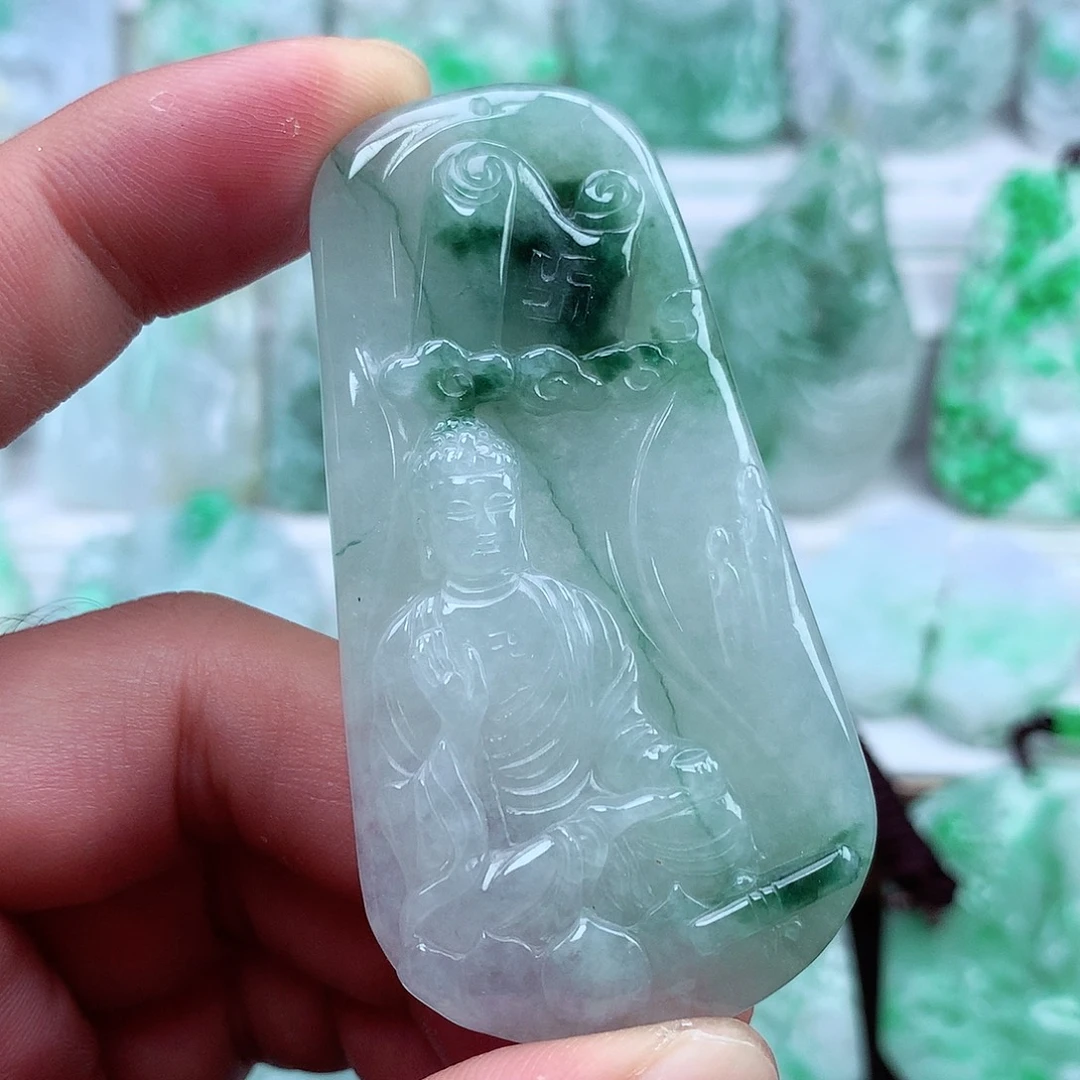 翡翠未镶嵌颈饰翡翠吊坠