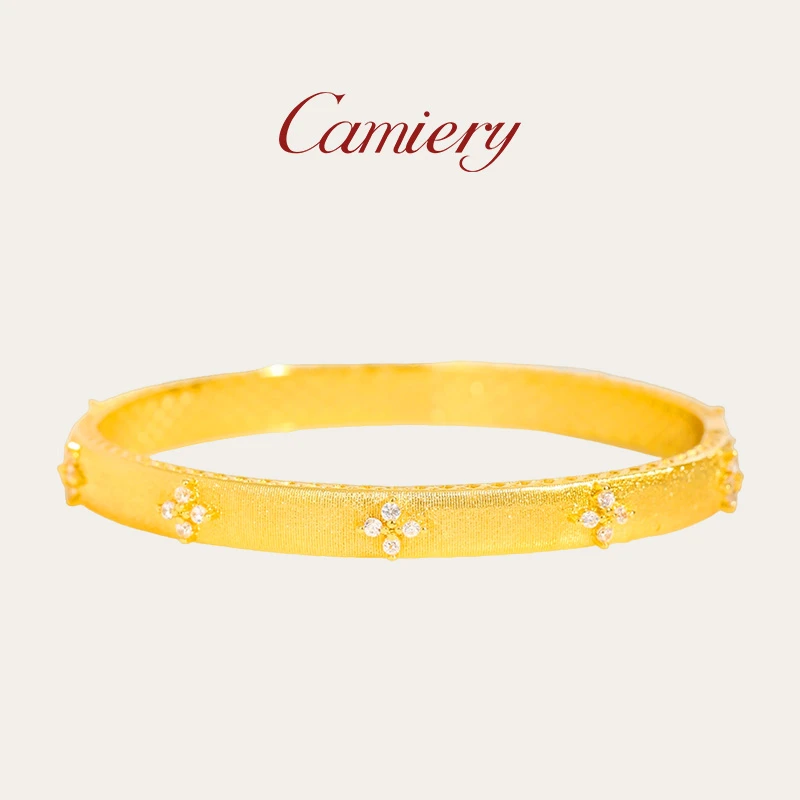【现货48h发】CAMIERY新中式轻奢拉丝手镯百搭