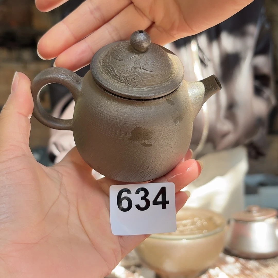 坭兴陶纯柴烧原矿泥料纯手工壶160毫升