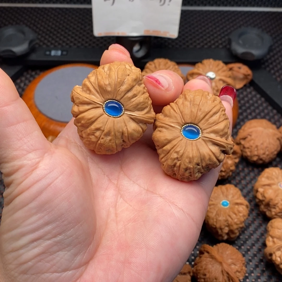 文玩核桃把件南瓜墩42边45肚