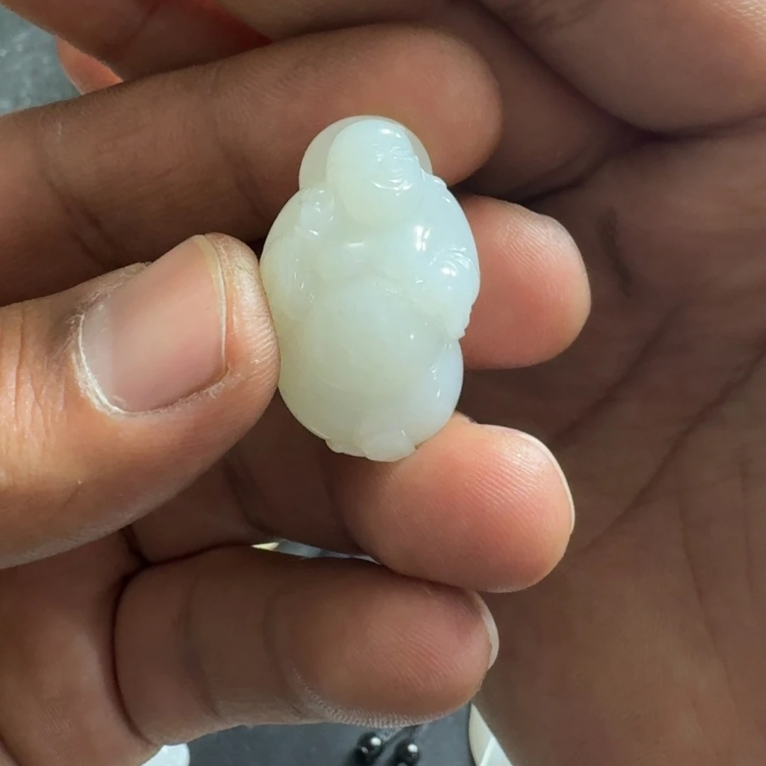 和田玉未镶嵌手链佛公挂件