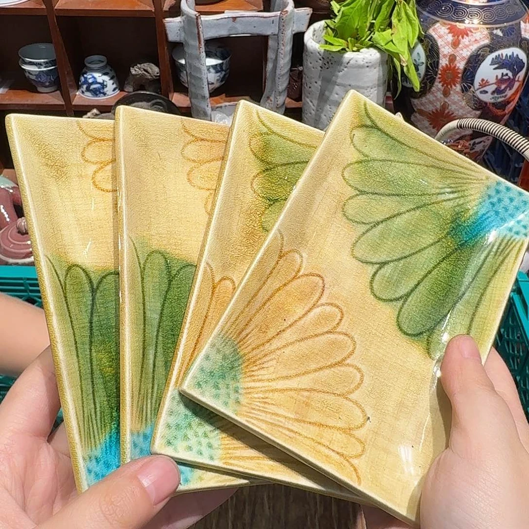 瓷片沁色五十包邮 非全新