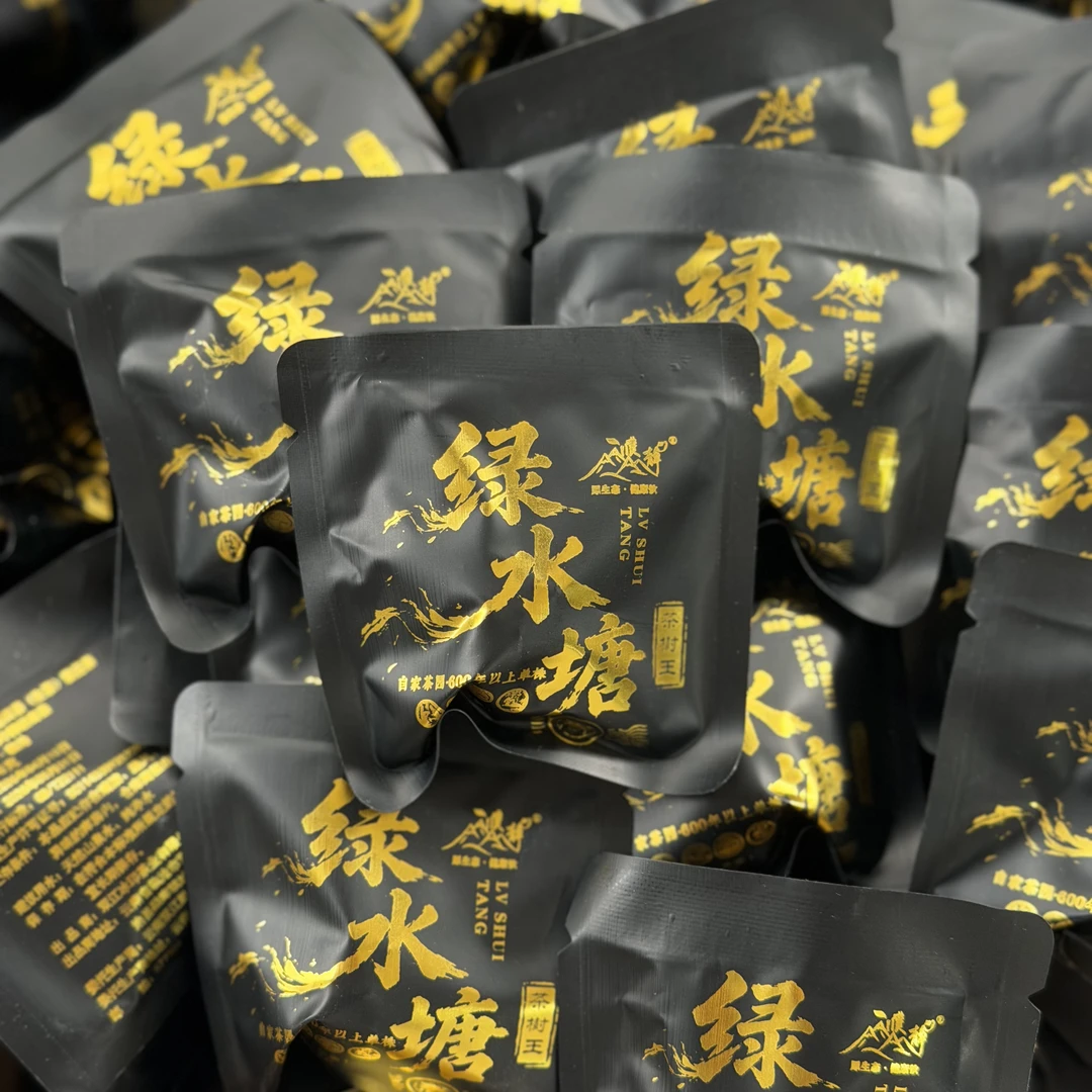 濮静【生茶孤品清仓】2026年春/绿水塘茶树王大单株黑金龙珠/10颗
