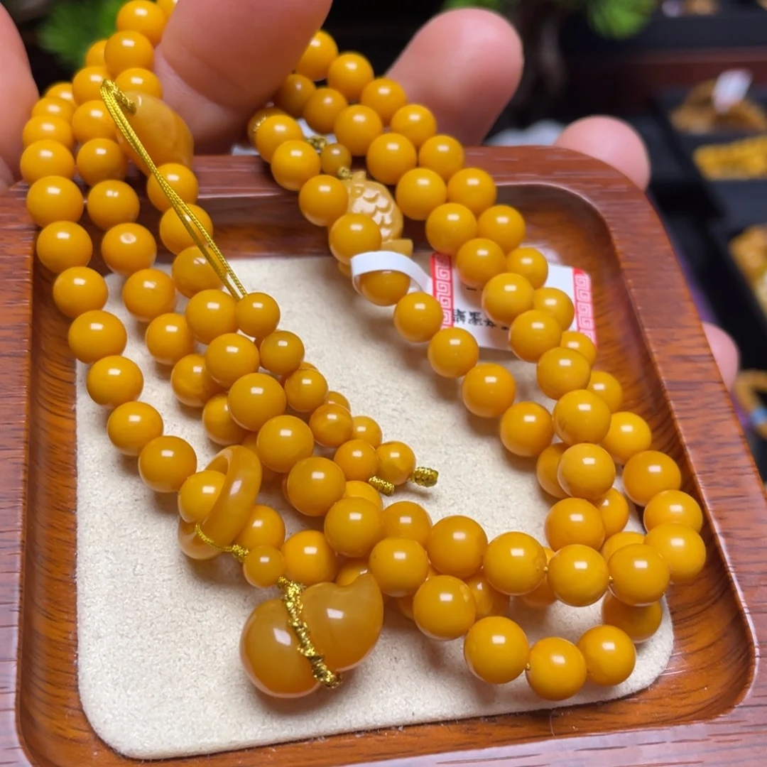 蜜蜡手链未镶嵌®️**手串