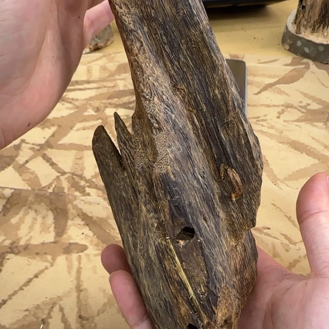 手把件沉香T*图绿棋定制款原材料134克