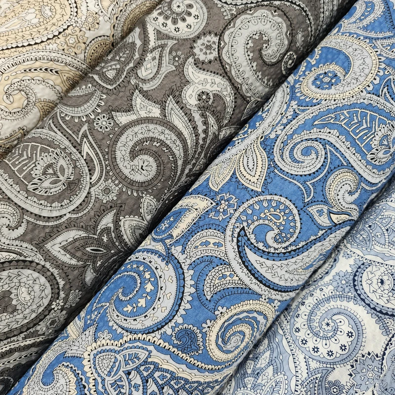 【国内现货】Hokkoh北高腰果花盐缩面料手工diy服装包袋布料半米