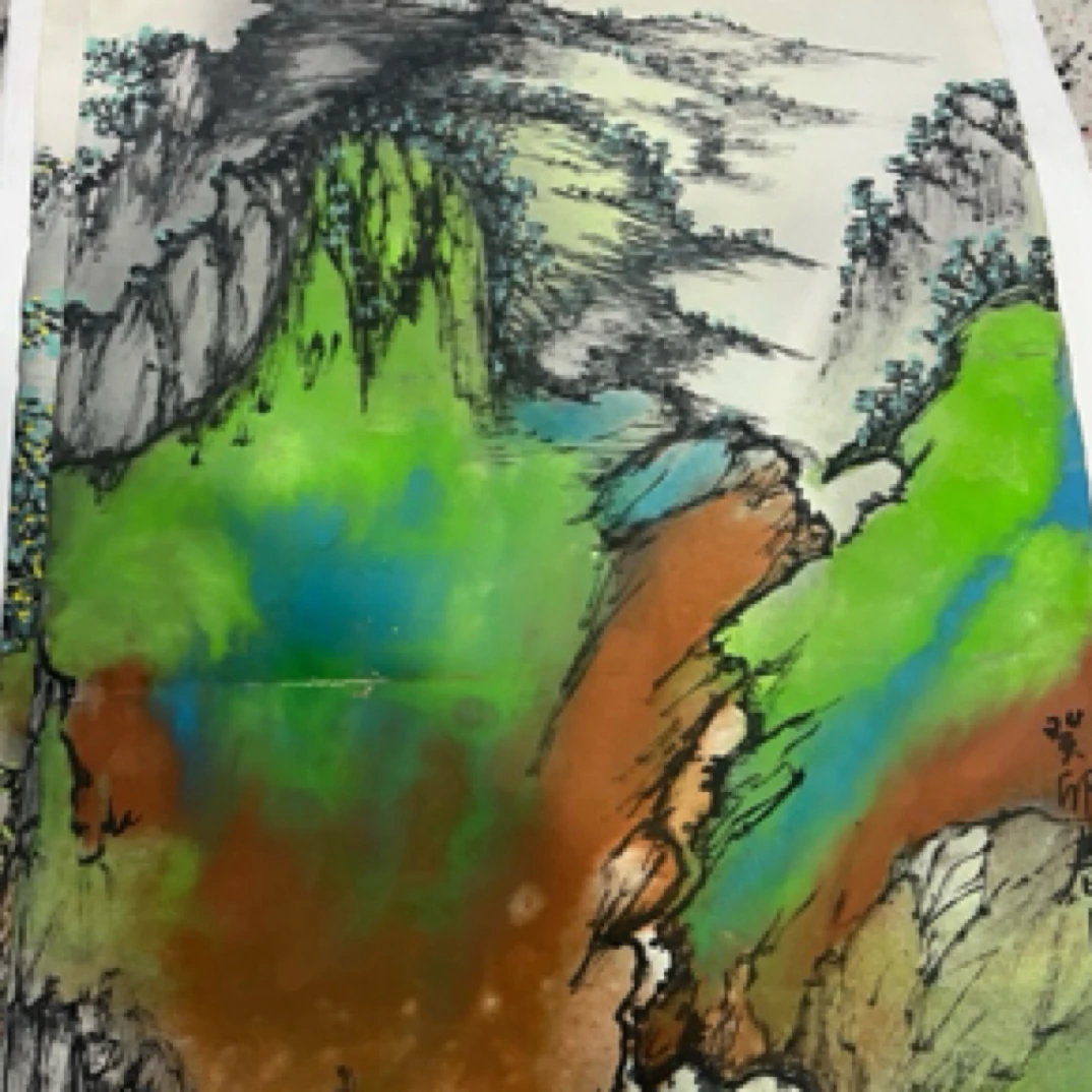 《新年福利》2 山水画 原稿