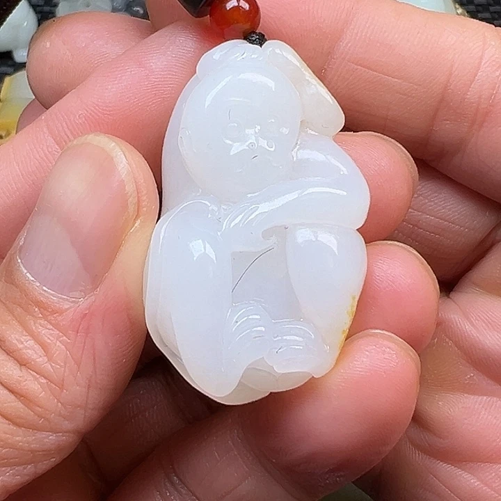 和田玉未镶嵌挂件用****0