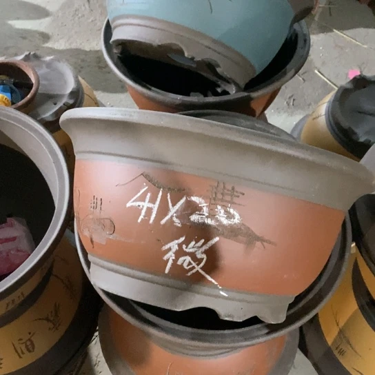 紫砂花盆80-2微瑕41-20