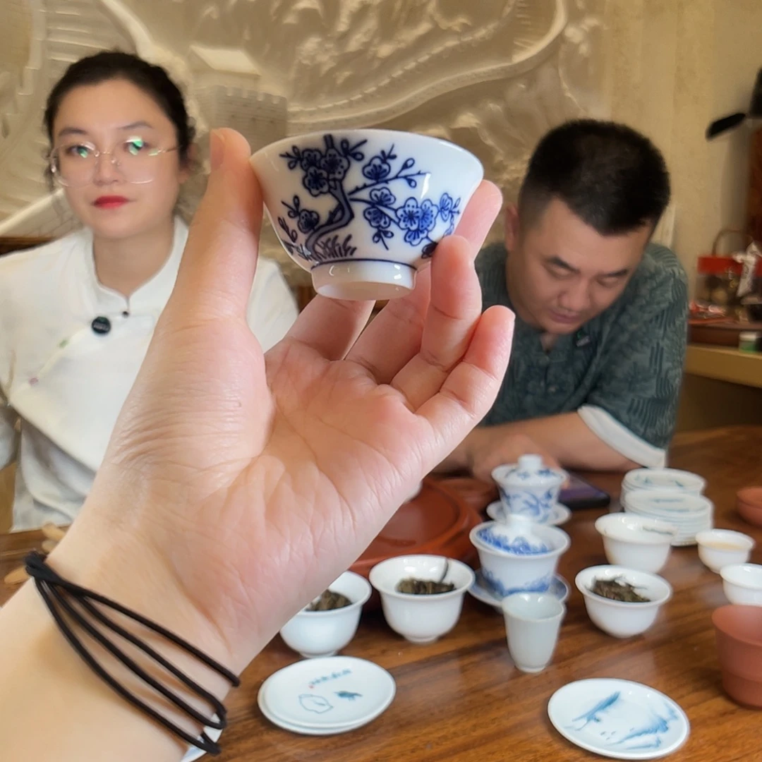 茶壶紫砂梅花骨瓷杯子