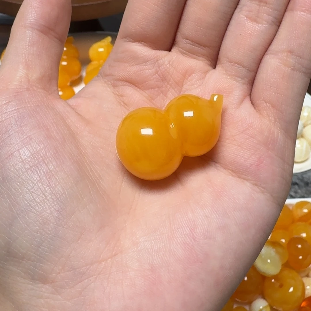 琥珀未镶嵌裸石蜜蜡葫芦